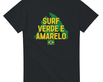 Surf Verde e Amarelo - T-shirt de surf brésilien
