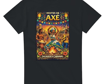 Noites de Axé サルバドール フェスティバル T シャツ – バイーア音楽ダンス アフロ ブラジル文化 T シャツ