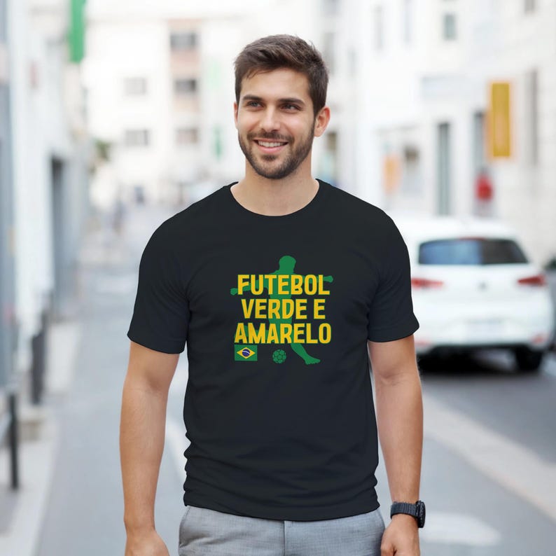 Futebol Verde e Amarelo - T-shirt de football brésilien image 3