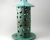 Rustic Round Lantern-Candle Holder-Lantern-Home Decor-Luminary-Circle-Porcelain Lantern-Pottery Lantern-Stoneware Lantern-Ready to Ship