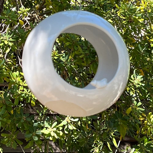 Ceramic Bird Feeder, Pottery Bird Feeder, Handmade Ceramic Birdfeeder, White shops Birdfeeder