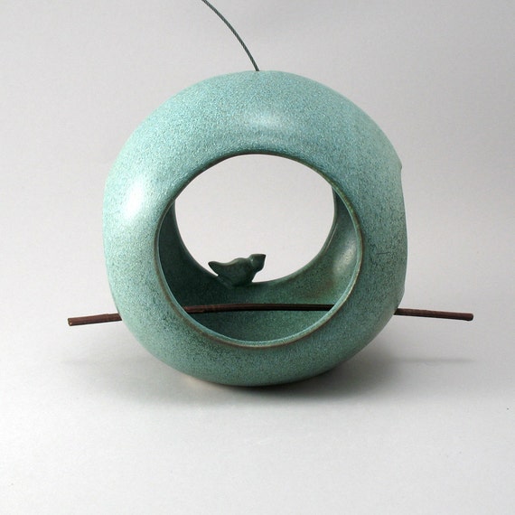 Ceramic Bird Feeder Pottery Bird Feeder Bird Pottery Etsy