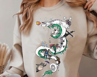 Camiseta vintage de Studio Ghibli, sudadera, sudadera con capucha, camiseta de Studio Ghibli, camiseta de personaje de Studio Ghibli, camiseta de regalo de Studio Ghibli, Y2K