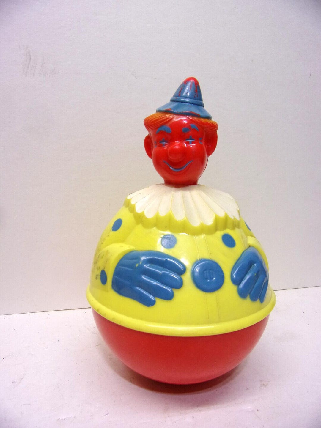 1950s Hard Plastic Roly Poly Musical Clown Toy - Etsy