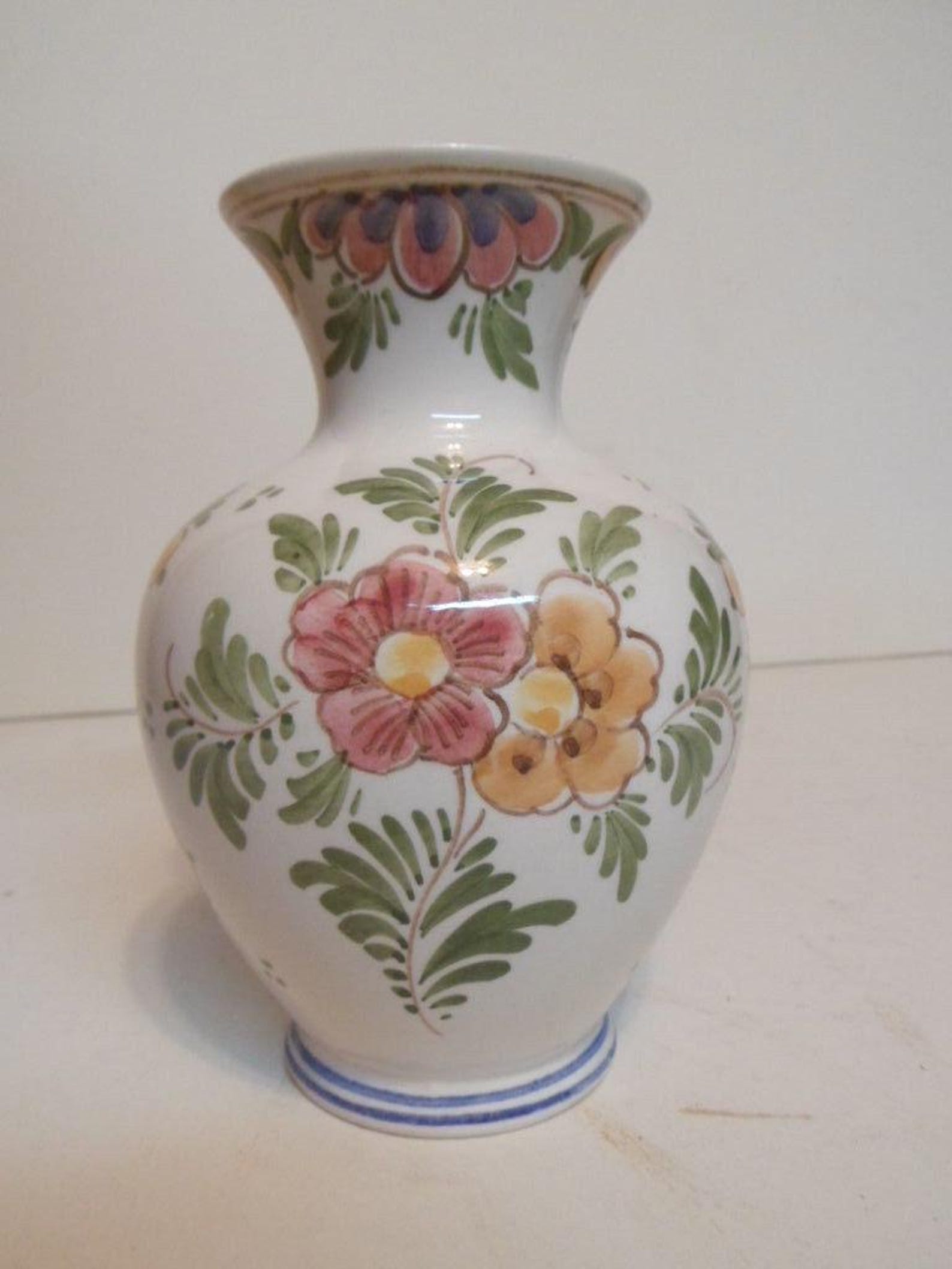 Delft Sign Vintage Artist Sign Delft Pottery Cabinet Vase Windmill Scene - Etsy