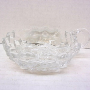 Fostoria American pattern 4&quot; Square Nappy Bowl