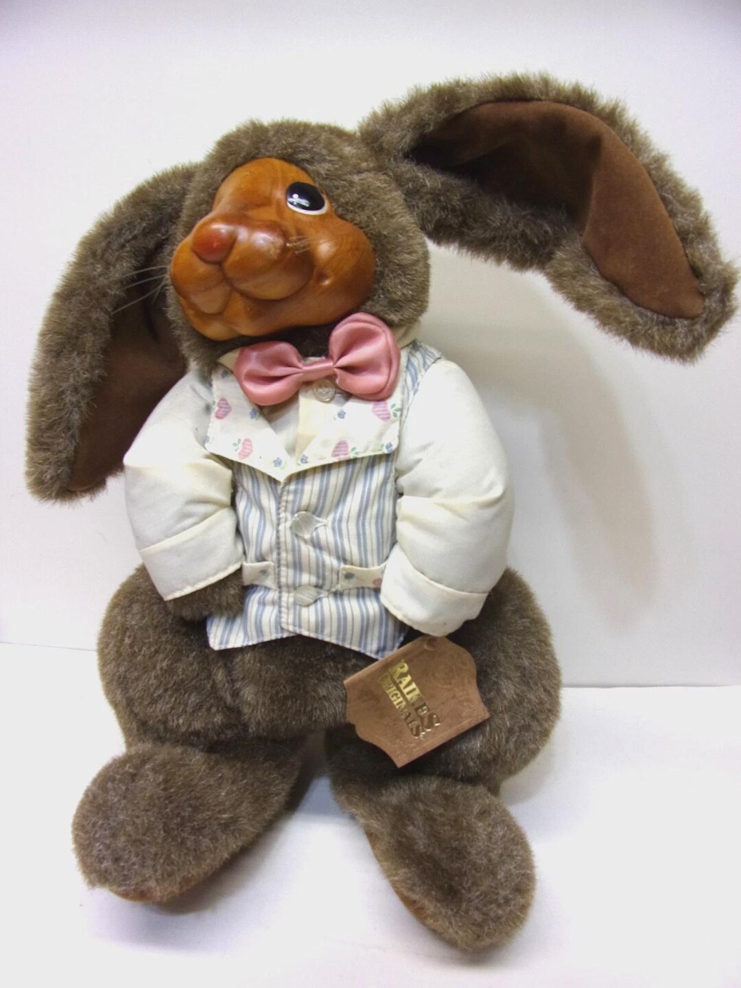 Andrew 20267 Wooden Face Rabbit From Robert Raikes Bear Coll Signed W ...