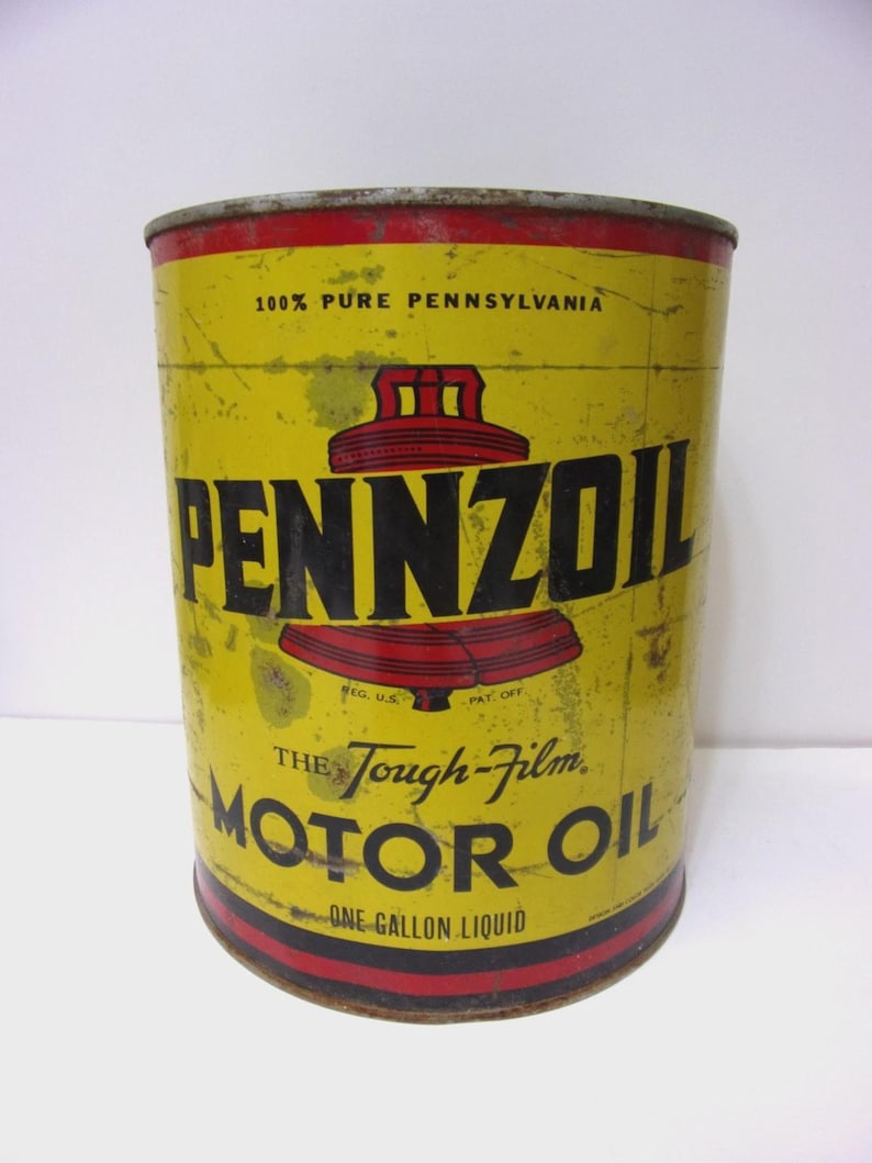 Vintage Pennzoil 1 Gal. Oil Advertising Can - Etsy