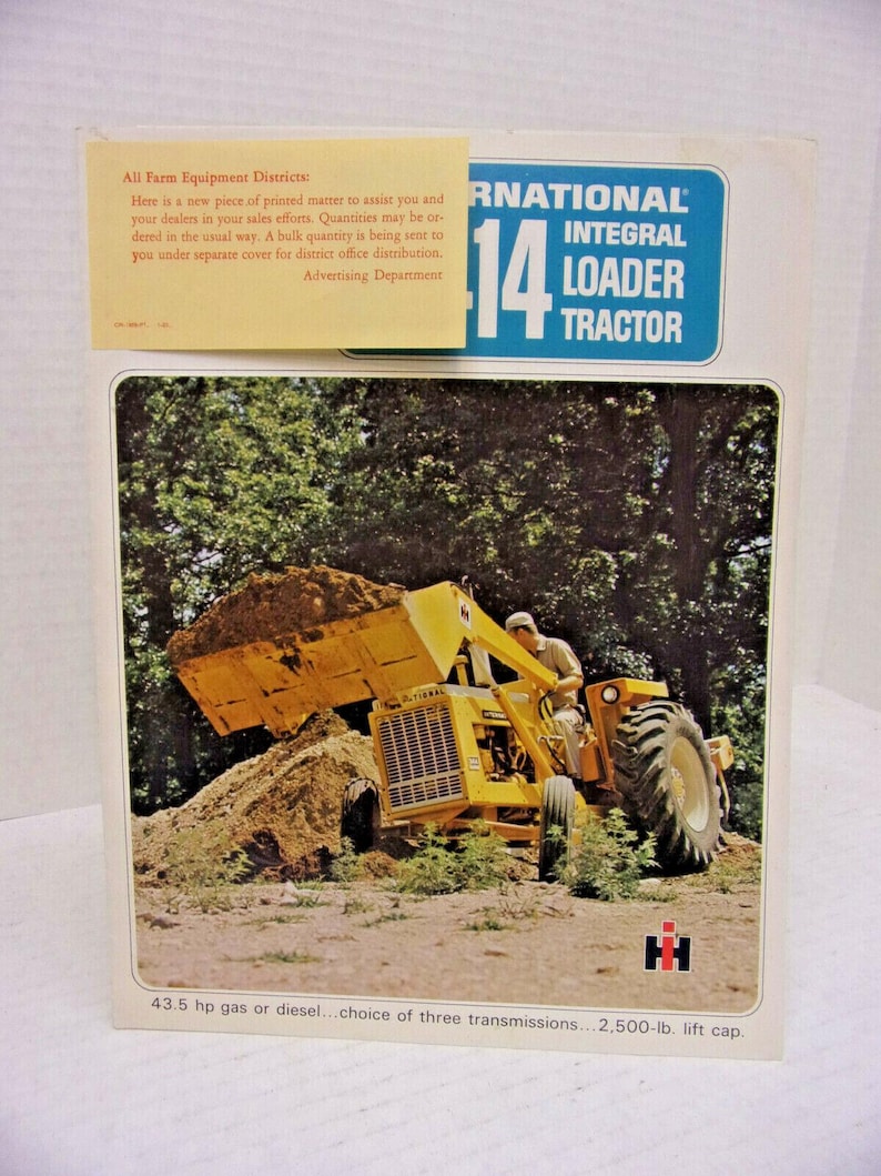 International Harvester 3414 Loader Tractor Buyers Guide - Etsy