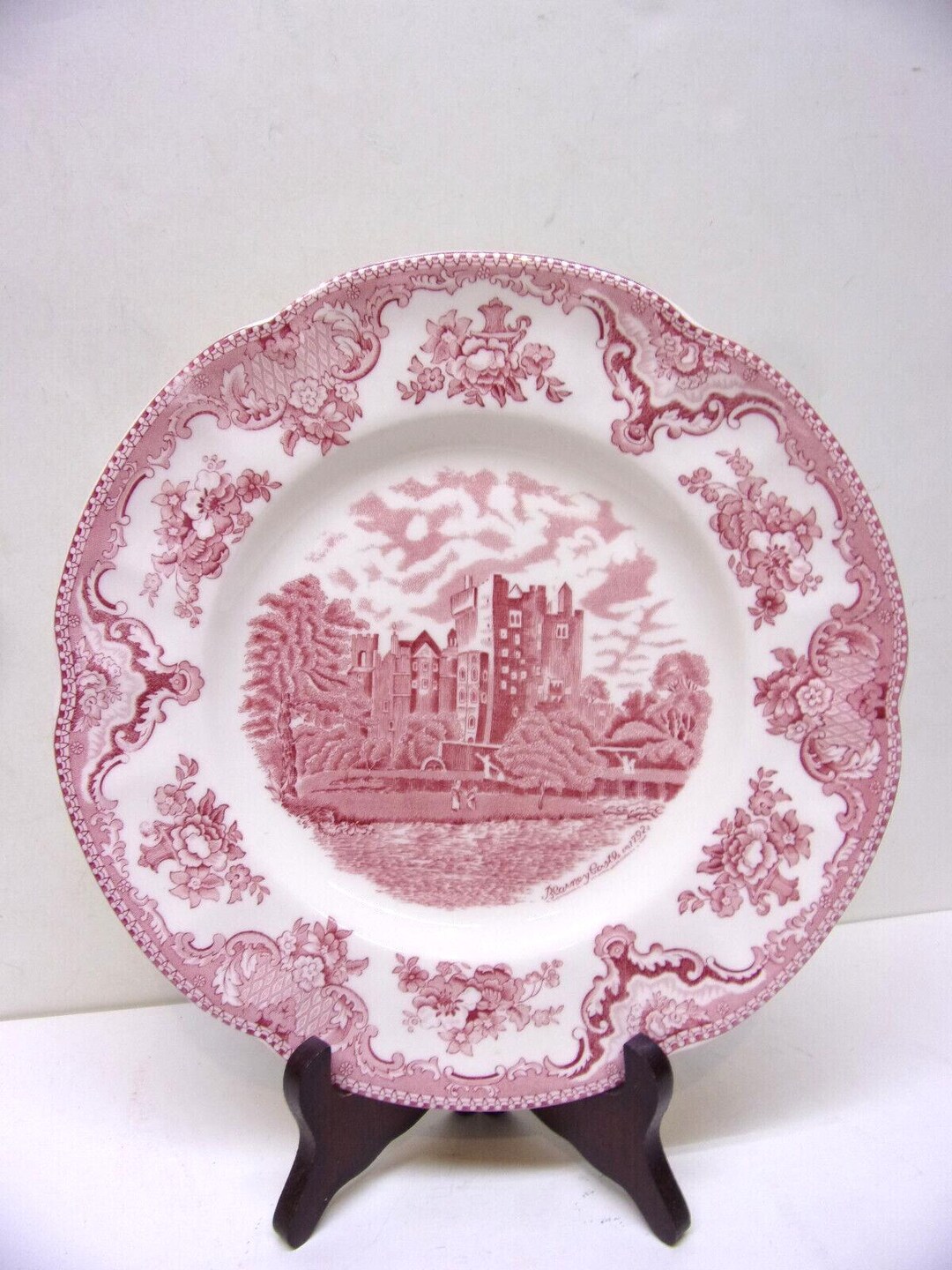 Set of Two Johnson Brothers Old Britain Castles Pattern Pink 9 7/8 ...