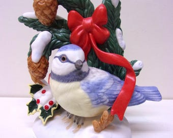 Lenox Fine Porcelain Garden Birds Golden Crowned Kinglet & Red