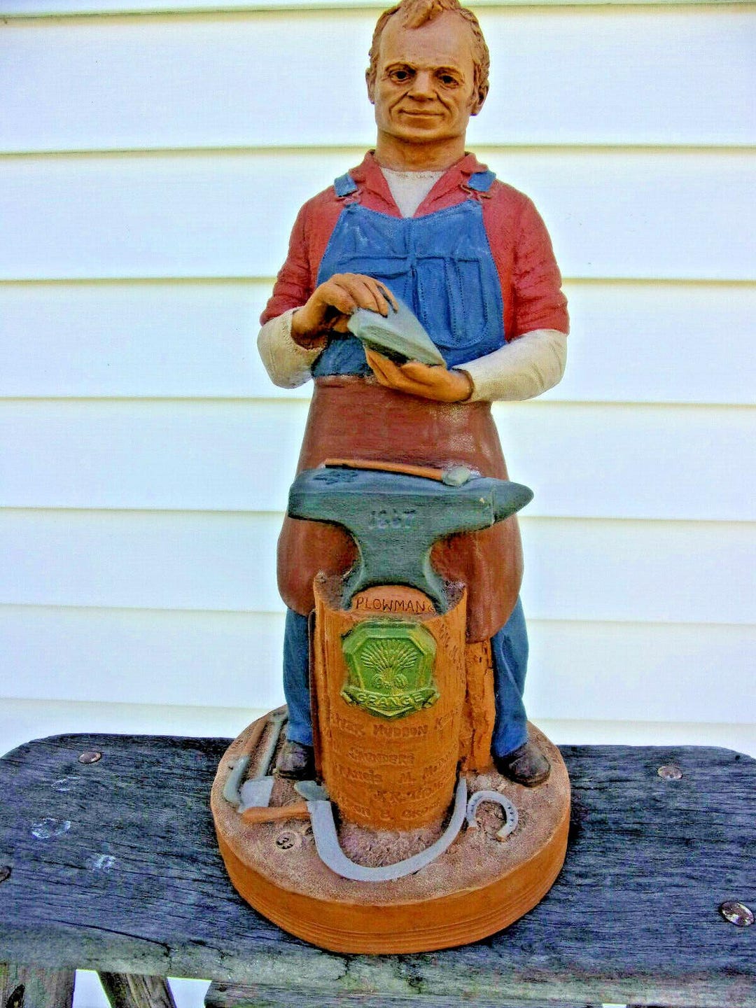 1967 Blacksmith Pottery Sculpture 100 Year Celebration of Granges - Etsy