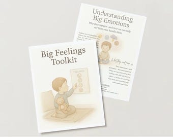 Kit de herramientas para grandes sentimientos: gráficos y herramientas imprimibles de regulación emocional para niños pequeños