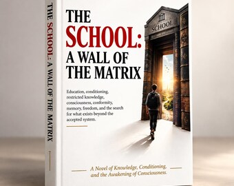 The School: A Wall of the Matrix | Philosophical Mystery Fiction Ebook | Consciousness & Awakening | Digital PDF Novel