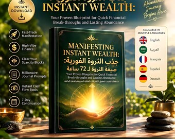 Abundance Ritual PDF, 72-Hour Money Affirmations, Spiritual Prayer & Visualization Guide