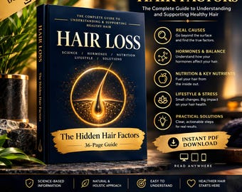 Hair Loss Ebook — Hidden Factors Behind Hair Thinning, DHT & Nutrition Guide PDF