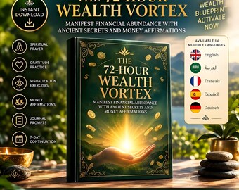 72-Hour Abundance Ritual PDF | Spiritual Prayer, Money Affirmations & Visualization Guide
