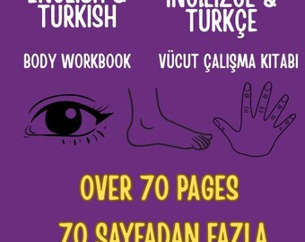 Englisch-Türkisch Zweisprachiges Arbeitsbuch Körperteile: Lernaktivitäten für Kinder (PDF Download)