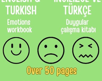 Deutsch-Türkisch Emotionen Workbook: Zweisprachige Aktivitäten für Kinder (PDF Download)