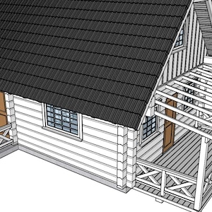 Log House, Timber Frame, Post and Beam, Plans
