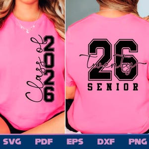 Class of 2026 Svg Png, Senior 2026 Svg, Senior Class of 2026 Svg, Graduation 2026 Svg Graduation Svg Cut file for Cricut Sublimation Design