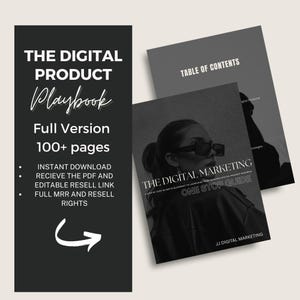 Digital Marketing Playbook: PLR Ebook, Resell & Rebrand (Digital Download, Canva Template Included)