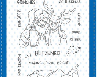 Whimsy Stamps --    Blitzened   -- NEW -- (#4602)