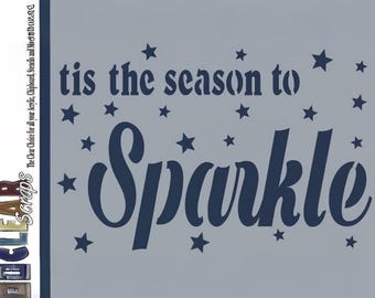 Clear Scraps Designer Stencil -- New --   Sparkle   -- (#4000)
