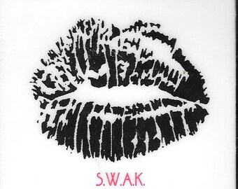 Deep Red Cling Stamps --  SWAK -- NEW -- (#2942)