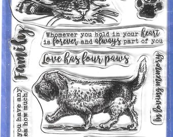 Whimsy Stamps --    Love Has Four Paws   -- NEW  -- (#3599)