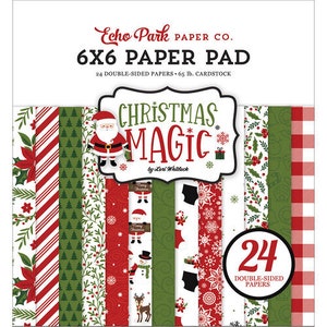 6 x 6 Paper Pad ~   Christmas Magic   ~ Double sided  NEW  (#4319)