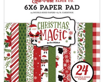 6 x 6 Paper Pad ~   Christmas Magic   ~ Double sided  NEW  (#4319)