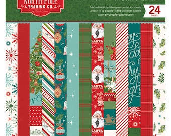 6 x 6 Paper Pad ~ North Pole Trading Co.  ~ Double sided NEW (#4307)