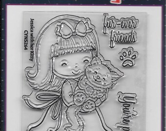 Your Next Stamp -- Jessica with her Kitty -- NEW  -- (#2392)