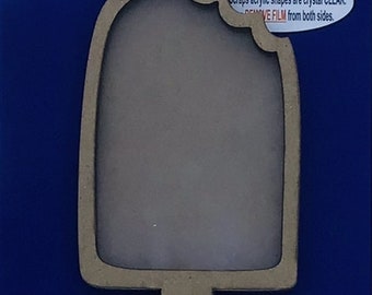 Clear Scraps -- Mini Shaker  --  Popsicle -- NEW  (#4409)