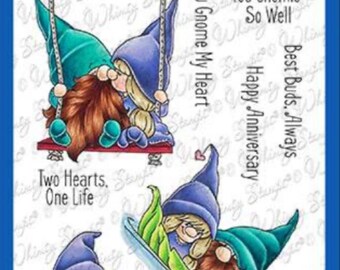 Whimsy Stamps --     Gnome One Else  -- NEW  -- (#4233)