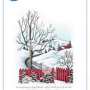 Whimsy Stamps --   Snow Road  -- NEW -- (#3779)