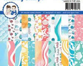 6 x 6 Paper Pad ~   Mermaid     ~ Double sided NEW (#4231)