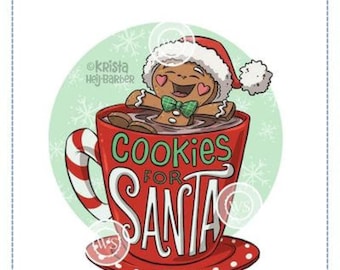 Whimsy Stamps --   Cookies for Santa    -- NEW -- (#3967)