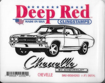 Deep Red Cling Stamps --  Chevelle  -- NEW -- (#3454)