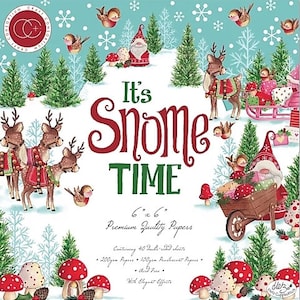 6 x 6 Paper Pad ~ It's Snome Time ~ Double sided  - NEW (#3502)