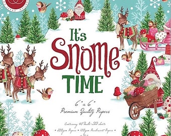 6 x 6 Paper Pad ~ It's Snome Time ~ Double sided  - NEW (#3502)