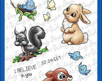 Whimsy Stamps -- Woodland Critters  -- NEW  -- (#4552)