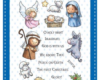 Whimsy Stamps --    Nativity    -- NEW -- (#4616)