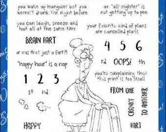 Whimsy Stamps --    Old Fart  -- NEW  -- (#4262)