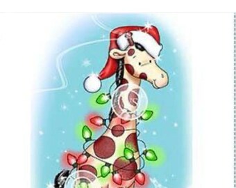 Whimsy Stamps -- Christmas Giraffe  -- NEW -- (#4567)