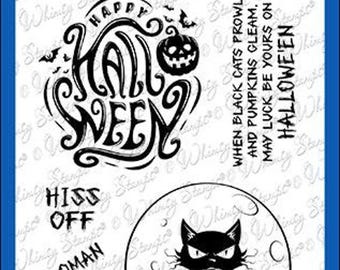 Whimsy Stamps --  ATC Hiss Off  -- NEW  -- (#4545)
