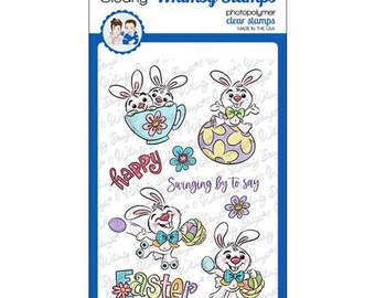 Whimsy Stamps --  Hoppy Easter Bunny  -- NEW  -- (#4519)