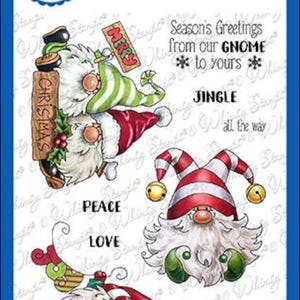 Whimsy Stamps -- Wichtel zu Weihnachten -- NEU -- (#4097)