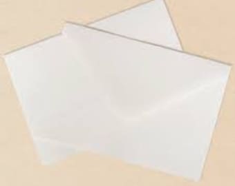 NEW --  A2 (invitation size) envelopes --  High Quality --  Heavy Duty  --  (set of 25)  -- 80 lb. Bright White  --  (#1861)